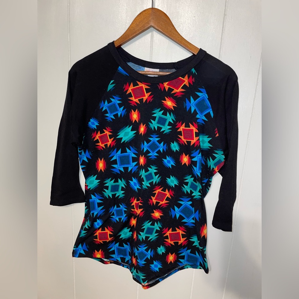 Aztec 1/4 Sleeve Top